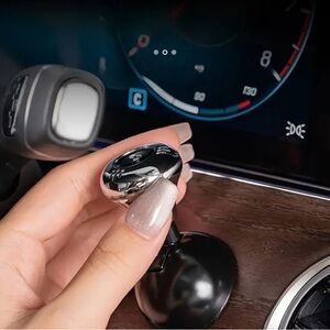 Premium Silver Car Push Start Toggle